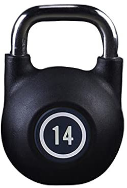 Cfty Wettbewerbskettlebell 14kg 18kg 24kg Fitnessgeräte Männer Muskelkraft Training Plastiktasche Haushalt Sport Tragbare Kettlebell (einteilig)(14kg)