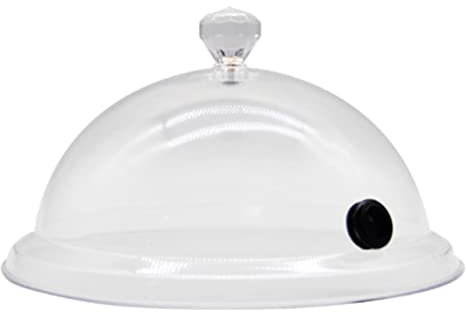 Portable Couvercle D'infuseur de Fumée pour Assiettes, Bols et Verres, Cloche à Fumer Couverture de Dôme Accessoire Spécialisé Smoking Gun pour la Nourriture, les Cocktails ( Color : 12*21.5cm )