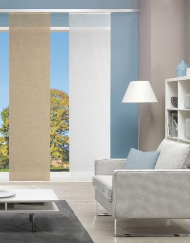 Vision S PIVE Schiebegardine, halbtransparent, Bambusoptik