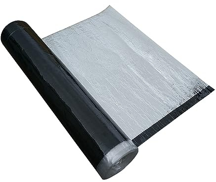 X1NGFU Bitumenband Selbstklebend Klebeband Wasserdicht Außen,Alu Folie Reparaturband Dichtungsband,Wetterfest Bitumen Aluband,Stark Klebend Wetterfest,für Dachleckage,Breite X Länge (0.2x1m)