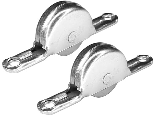 cyclingcolors 2x rueda de armario 18mm ranurada puerta corredera guías de carro corredizas muebles acero