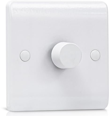 Dimmer Switch, LED Dimmer Switch Trailing Edge Rotary 1 Gang 1 Way or 2 Way 150W