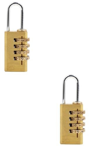 Gepäck-Vorhängeschloss, 2 Stück, Kofferschloss, Metall-Reiseschlösser, Outdoor-Schließfach-Schloss, Vorhängeschlösser for den Außenbereich, Gepäck-Reißverschluss-Schloss, Gepäck-Vorhängeschloss, Gepäc