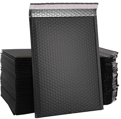 LuftpolsterumschläGe 30 Stück Luftpolster-Versandtaschen, rosa Poly-Luftpolster-Versandtaschen, selbstklebende, gepolsterte Umschläge, Geschenktüten, schwarz/grün, Verpackung, Umschlagtaschen Versandt