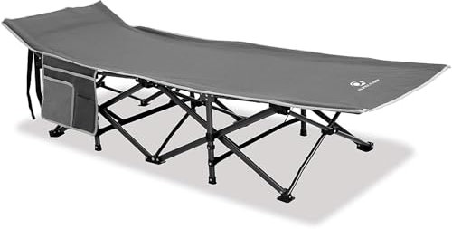 ALPHA CAMP Letti da campeggio per adulti lettino da campeggio pieghevole di grandi dimensioni supporta 272,2 kg lettino da campeggio portatile resistente lettino da campeggio con borsa per il