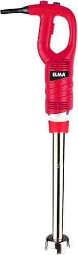 Elma Professional Blender with 11.81 in removable whisk arm | Stainless steel I Power 450 W | Variable speed: 4000~16000 rpm | Ergonomic handle | Red (11.81 in)