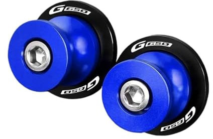 GNSDHJIK Motorrad MontagestäNder Für B G650 2008 2009 2010 2011-2022 2023 2024 8MM Zubehör CNC Schwingenspulen Schieber Hinterständerschrauben(BLAU)