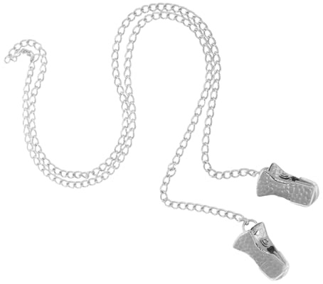 SHERCHPRY Clip De Cadena De Gafas Cadenas De Anteojos Con Cuentas Soportes Para Anteojos Alrededor Del Cuello Correa De Gafas De Sol Para Mujer Gafas De Cordón De Las Mujeres Planchar Silver