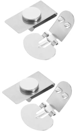 VALICLUD 2paare Magnetische Krawattenklammer Für Und Damen Unsichtbare Krawattennadel Stabiler Magnet Für Hemden Und Krawatten Silberfarben Verhindert Verrutschen Und Faltenbildung