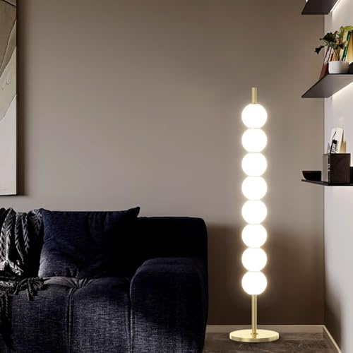 Kreative LED-Stehlampe, 3000–6500 K, Stehlampen, moderne minimalistische vertikale Lampe, hohe Lampen aus poliertem Metall, atmosphärische LED-Stehlampen, augenschonende LED-Bodenmastleuchte für das W