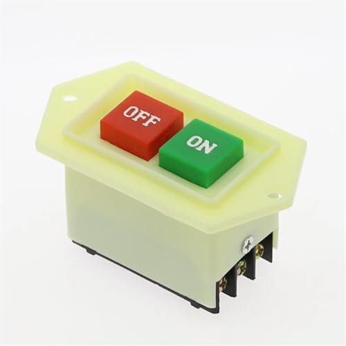 1 interruptor de taladro de columna LC3-5 LC3-10 CA 220/380 V 10 A, botón pulsador de bloqueo automático de encendido y apagado de entrada/salida(LC3-5)