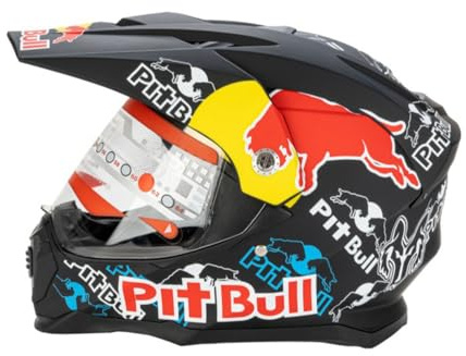Casco Moto Per Uomo Donna Motocross MX Caschi Cross Per Adulti Casco Moto ATV Casco Integrale Enduro Certificato DOT/ECE Con Visiera Parasole Antiappannamento Casco Da Discesa,Black/B-M