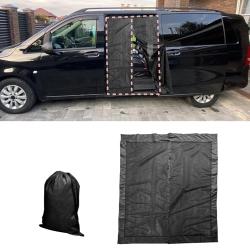 TALOEYH - Mosquito Net Magnetic Compatible with T5 T6 for Sliding Door, Van Bug Screen with Magnetism, Side Door Shade Net Camping for Camper Travel Camping, 148 * 115cm