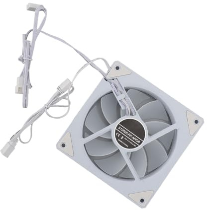 CHICIRIS 120mm Case Fan 5V 3 Pin ARGB LED Cooling Fan, Silent Cooling for CPU Cooler Computer Case, 9 Blades, Black (#2)