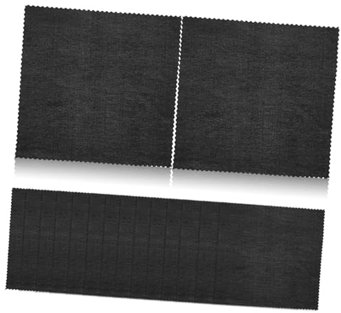 ELAYARD 100 Pièces Chiffon Microfibre pour Lunettes Nettoyage Doux pour Écrans et Lentilles Noir Réutilisable