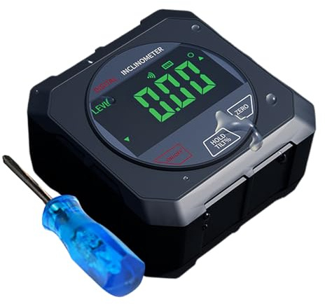 Goniometro Digitale Magnetico - Goniometro Per Angoli Da Falegname | Misuratore Angoli Digitale Di Precisione Con Base Magnetica - Attrezzo Da Carpentiere