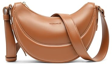 Expatrié Borsa a Spalla Donna - Livia - Half Moon Bag - Borsa a Tracolla Mezzaluna in Pelle Vegana - Idrorepellente
