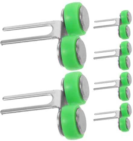 Ensemble de Roulettes Coulissantes pour Porte de Placard Vert 6 Pièces | Plastique et Métal, Installation Facile, Compatibilité Large, pour Armoire et Moustiquaire