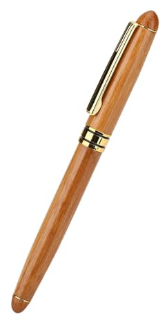 Cocoarm Kalligrafipenna, Bred Stubbslipad Spets Reservoarpenna för Gotisk Kursiv Arabisk Skrift med Kolvstils Bläckbehållare och Bambusplywoodhandtag för Kalligrafer, Konstnärer och (Pennspets 1,5 mm)