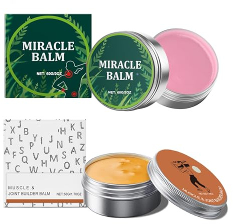 Soin des articulations musculaires，2pc，Améliore l'élasticité de la peau, Baume corporel pour les mains,cou et les épaulesApaisante pour les Douleurs Musculaires，Crème de massage apaisante naturelle