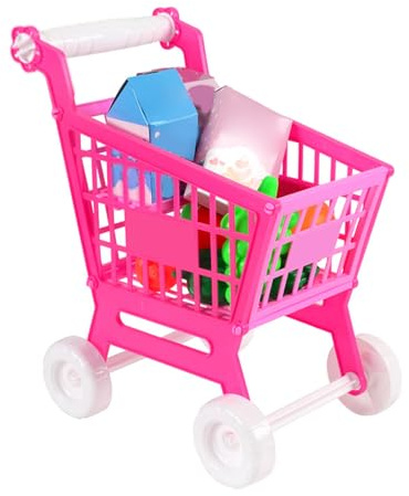 Generic Set da Gioco per Carrello della Spesa da 21 Pezzi per Bambini, Adorabile, per Giochi di Ruolo, Miglioramento delle abilità di Puzzle, per Bambini, Realizzato in Plastica