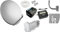 KIT SATELLITE:PARABOLA 60 CM+LNB 2 USCITE+CAVO+FINDER+STAFFA+SPINOTTI