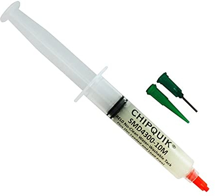 Chip Quik SMD4300-10M REL0 No-Clean Water Wash Tack Flux in 10cc/10g Luer Lock Siringa manuale w/punte