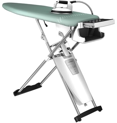 Laurastar S Pure Plus Ironing System, Hygienic Steam Kills Bacteria, Viruses and Dust Mites, Active Board, Integrated Wheels, Removable Water Tank