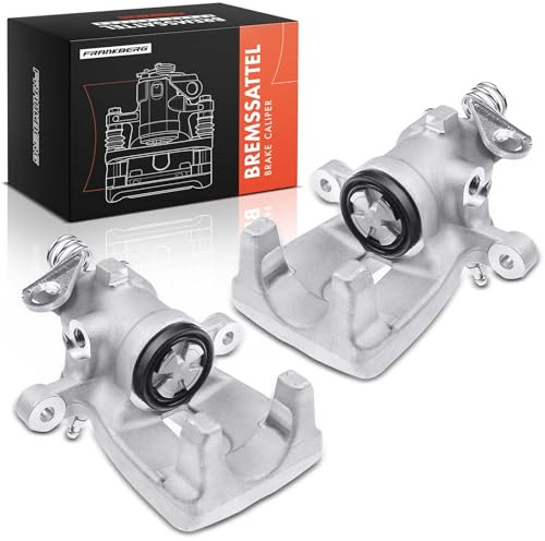 Frankberg 2x Pinza Freno Posteriore Fusione di allum.i.n.io Compatibile con 500 312 500/595/695 312 169 Punto 188 312 319 Musa 350 Ypsilon 843 Replace# 77364592