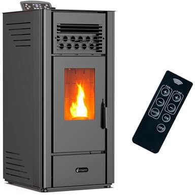 Luft- Pelletofen Anita 10 kW Sannover Schwarz