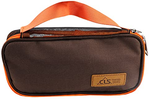 LNQ LUNIQI Aufbewahrungstasche für Kochutensilien, Grill, Kochgeschirr, Organizer, Reise-Set, tragbares Geschirr, Gabel, Löffel, Essstäbchen, Organizer, Tragetasche für Outdoor, Reisen, Picknick,