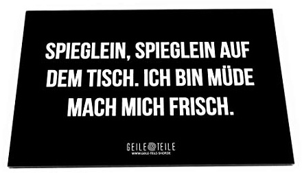GeileTeile™ Acrylplatte, Ziehplatte, Ziehbrett, Unterlage (Spieglein auf dem Tisch)
