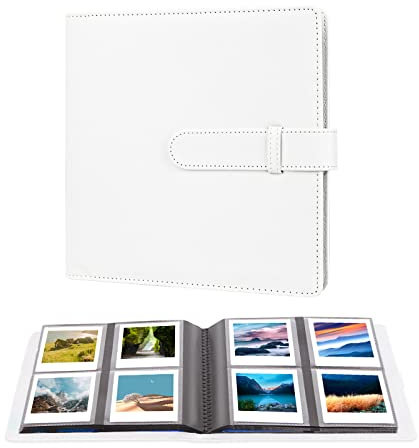 288 Pocket Photo Album for Fujifilm Instax Square SQ1/SQ6/SQ10/SQ20/SQ40 Instant Camera and Kodak Mini Shot 3 Film,Holds 3x3” Photos (White)