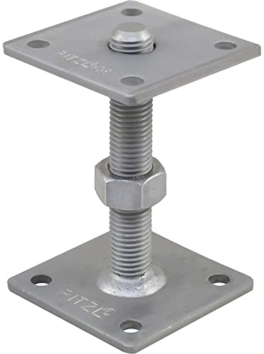 PITZL Pfostenträger Typ 11013.0100 ZiNiP beschichtet mit Gewindestange