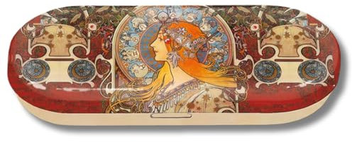 MediMuc Brillenetui FridolinEdition - Art Nouveau, Zodiak - Maße: L/H/B 16 x 2,8 x 6,6cm