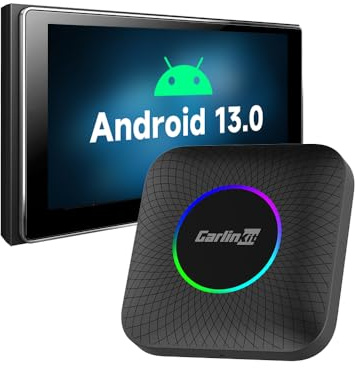 CarlinKit Android 13.0 AI Box für Auto, Wireless CarPlay/Android Auto Konverter für OEM-CarPlay, 8GB + 128GB Speicher, Schneller SM6225 Prozessor, Unterstützung für Apps & Navigation