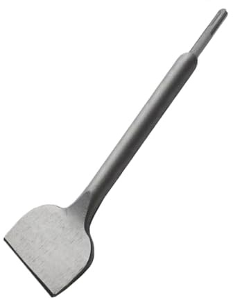 SDS Plus Burin 40Cr en acier coudé à large bêche burin rotatif marteau perforateur burin pour maçonnerie béton (280 x 75 mm)