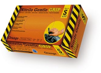 Rubberex Gant Nitrile Orange 8,5gr Taille S boite de 50
