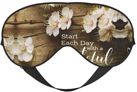 Schlafmaske mit inspirierenden Zitaten, Nacht-Augenbinde, weicher Augenschutz für Damen und Herren, für Reisen, Nickerchen, Meditation