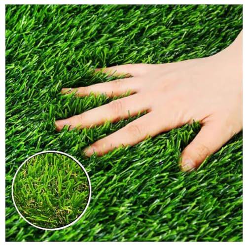 20mm Césped Artificial Realista Alfombra 3x5M Césped Astrológico Hierba Sintética Alfombra Interior Exterior Césped Alfombra Césped Esteras Sintético Realista Alfombra De Hierba Para(Size:3x1m)
