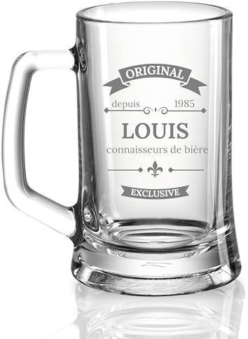 Bierkrug mit Gravur - Personalisierte Geschenke Männer - Geschenke für Sie & Ihn - Bierglas Geschenkidee für Herren, Freunde Vatertag - Geburtstagsgeschenk Bierfreunde Prost!