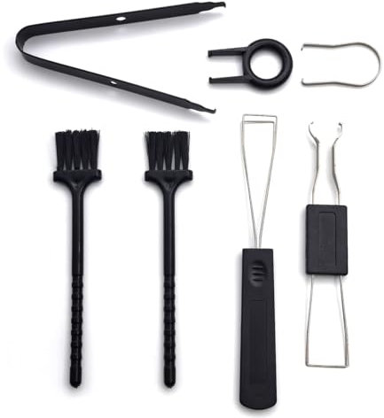 7 Piece Multi - Function Keycap Puller Tool Kit: Keyboard Key Remover Set for Keycap, Cleaning & Repair (Metal Tools for Mechanical & Membrane Keyboards)