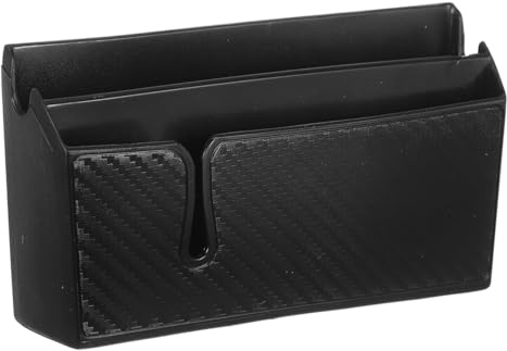 SOLUSTRE Auto Aufbewahrungsbox Selbstklebend Doppel Schicht Organizer L 5.91X3.15X1.38 Zoll Für Armaturenbrett Tür Handy Karten Bargeld Aufbewahrung