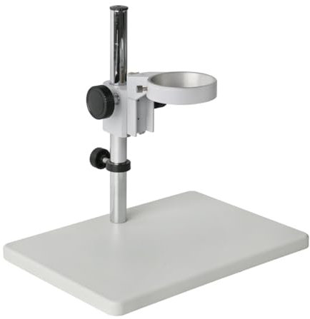 Lab Microscope Accessories Big Size Adjustable Boom Table Working Stand Holder 84mm Ring Holder 25mm Metal For Trinocular Stereo Microscope(A)