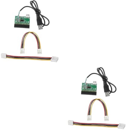 Qsvbeeqj Diskettenlaufwerk auf USB-Adapterplatine mit Netzkabel, 1,44 MB 3,5 Zoll USB-Kabel auf 34-poligen Anschluss PCB