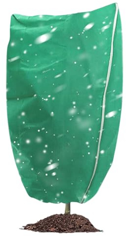 Siuwddee Cubiertas Invernales para Plantas Protección Anticongelante,Cobertores Invernales Plantas | Cubierta Ajustable Transpirable con Cremallera Lateral para Árboles Arbustos de Bayas e