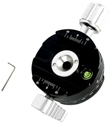 360 Panoramic Rotating Quick Release Plate Clamp Tripod Head DSLR Camera Photography Quick Release Base Rotating Tripod Head