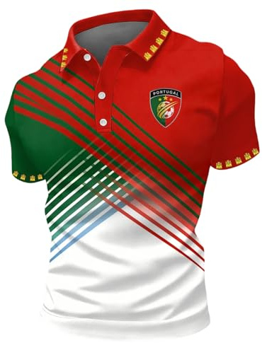 Genérico Camiseta Futbol Hombre, Polos Manga Corta Hombre,Camiseta con Estampado GráFico De Manga Corta para Uso Diario