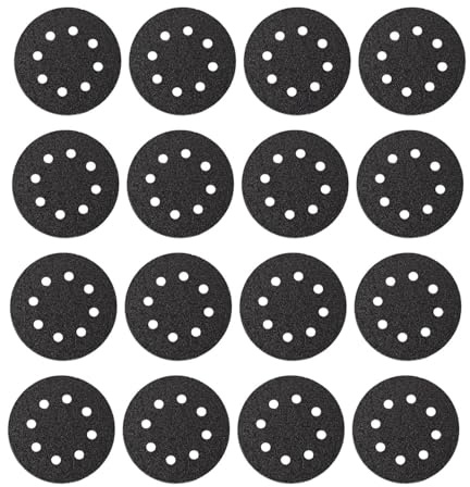 Fein Schleifblätter Korn 80, 16 Stück (Durchmesser 115 mm, Korund Schleifkörner + Vollkunstharzbindung, gelocht) 63717228020