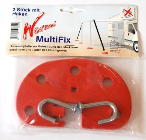 1 er SET - PROFI Multifix Markisenbefestigung 2 Stück - - Wurmi-produkte ® - MADE in GERMANY -